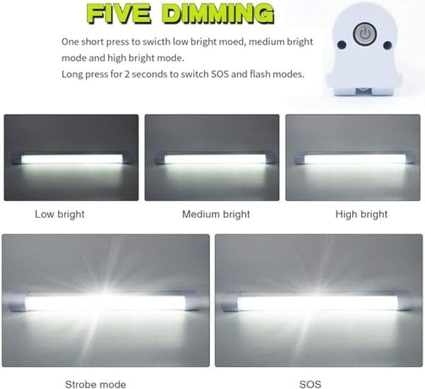 A series of images showing different lighting modes.