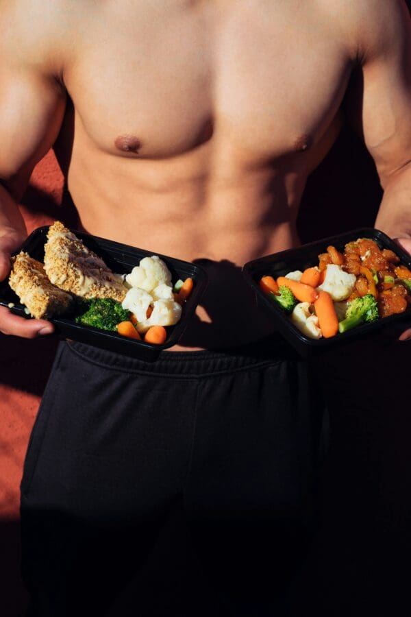 A man holding some food in his hands